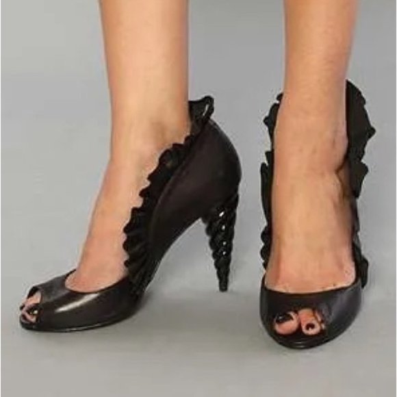 Jeffrey Campbell Michelle Unicorn Heels Black size 7.5 - Picture 1 of 6